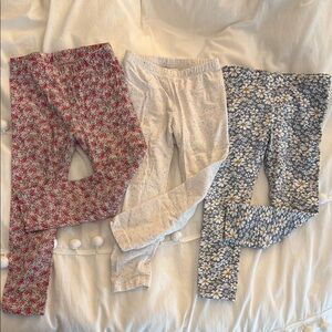 Floral and Speckled Kids Leggings Set